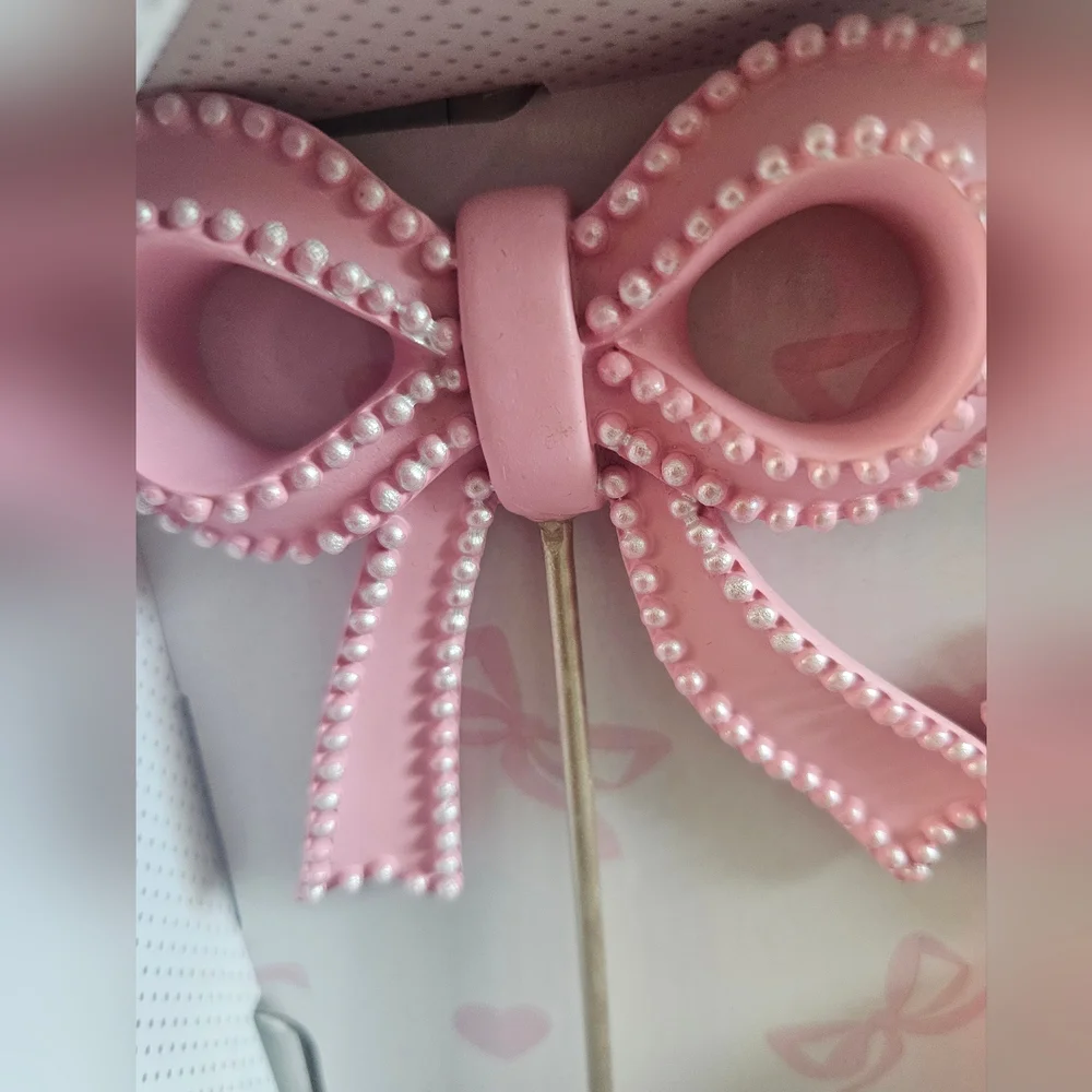 Pink Bow Hook Set New